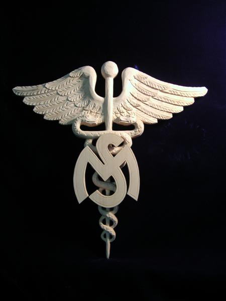 MS  Caduceus plaque